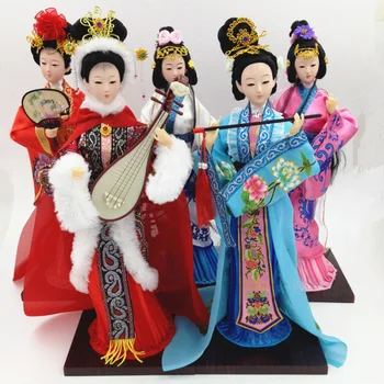 2019 новые традиционные китайские куклы, игрушка для девочек, Древняя Коллекционная Красивая Этническая кукла Принцессы в винтажном стиле с платьем 33 см