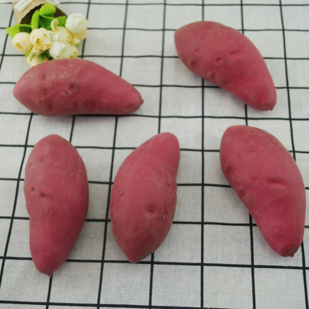 8 шт. Высокая имитация поддельного искусственного сладкого картофеля и пластиковая поддельная имитация модели искусственного сладкого картофеля3