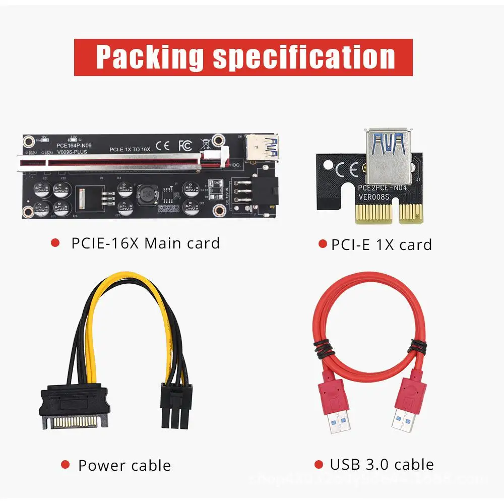 Удлинитель видеокарты Плюс PCIE От 1X до 16X Удлинитель видеокарты 8-кратный Конденсаторный адаптер Плата адаптера0